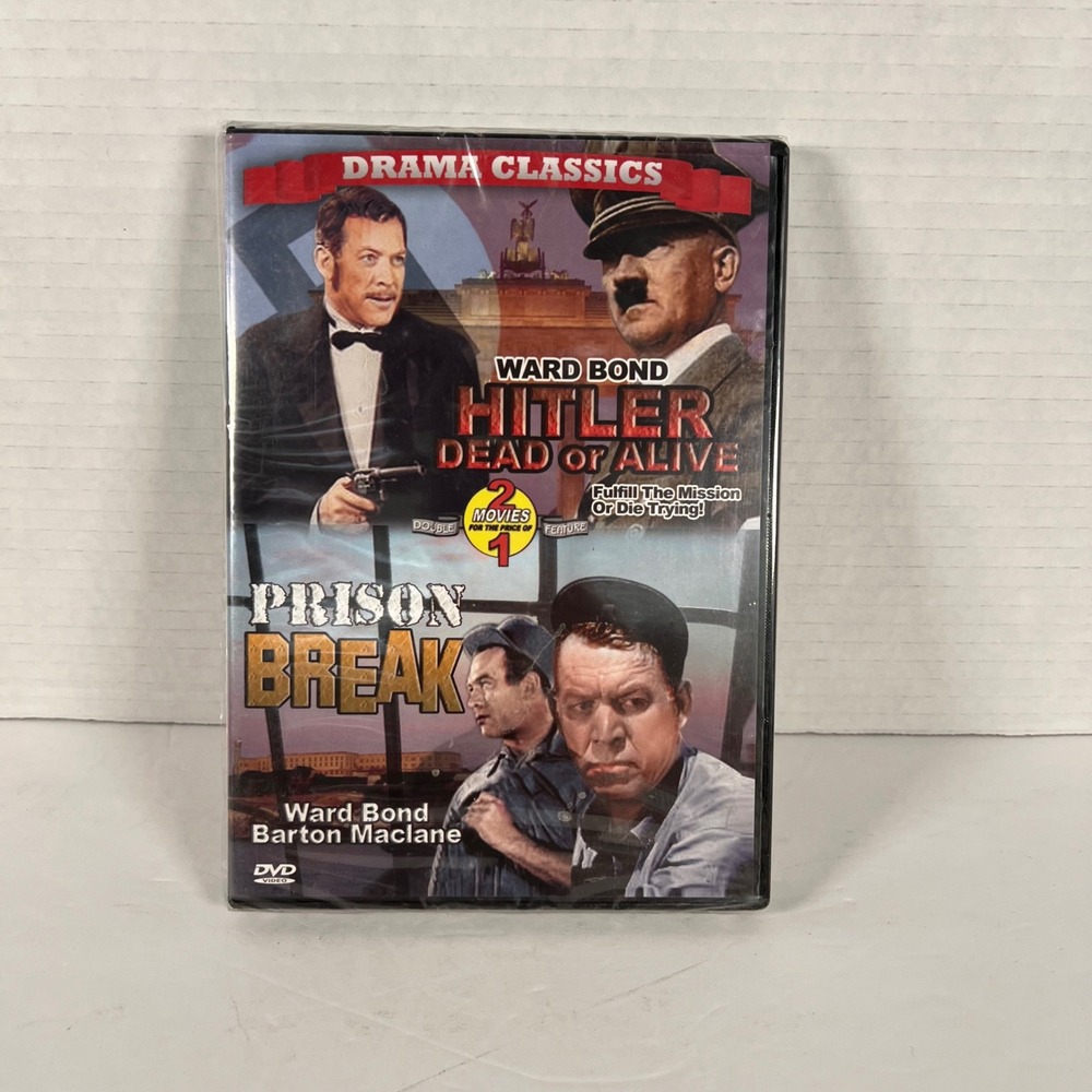 Hitler Dead or Alive Prison Break DVD Double Feature‎ Ward Bond Drama Classics